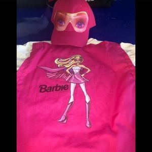 Barbie costume shirt attachable cape n cap